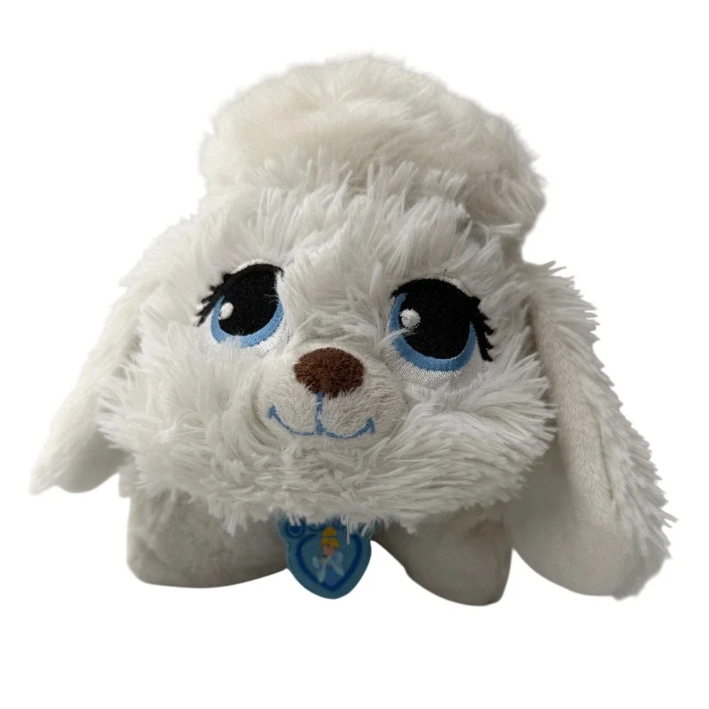 Pillow Pets Disney Palace Pets Pumpkin Poodle White Plush Cinderella Dog 14 inch